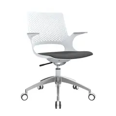 OFIDEAS - Silla Giratoria Semireclinable Buró Premium BlancoGris