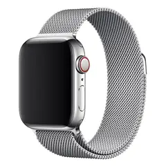 JET - Correa de Acero Milanese Loop Para Apple Watch Plata 44mm