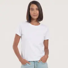 Drop The Label - Polo Algodón Pima Mujer Blanco