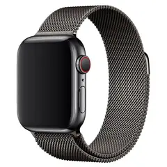 JET - Correa de Acero Milanesse Loop para Apple Watch Negro 44mm