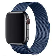 JET - Correa de Acero Milanesse Loop para Apple Watch azul Acero