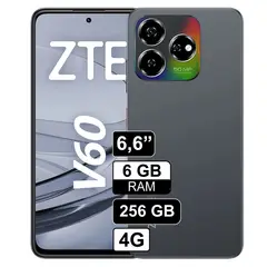 ZTE - Celular Blade V60 Design 4G 256GB 6GB +10GB RAM cámara 50MP+2MP frontal 8MP 66 Pulg Negro