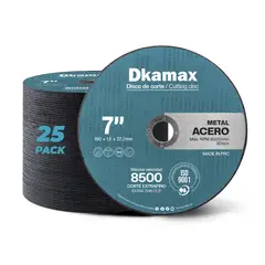 DKAMAX - 25 pzs discos de corte 7 "