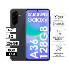 SAMSUNG - Celular Galaxy A36 5G 8GB RAM 256GB Negro