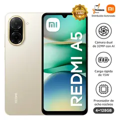 XIAOMI - CELULAR REDMI A5 4GB RAM 128GB ROM COLOR SANDY GOLD
