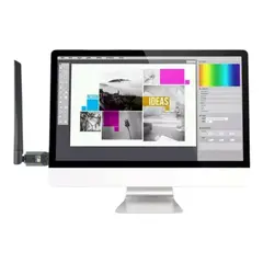 GENERICO - ANTENA WIFI Y BLUETOOTH 2 EN 1 PARA COMPUTADORA O LAPTOP