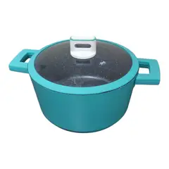 WELL BEING - Olla Antiadherente de Roca Volcánica 4L - Diseño Moderno