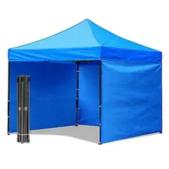 GENERICO - Carpa Toldo Plegable Resistente con Paredes de 3x3m Protección Solar UV