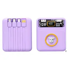 GENERICO - Power Bank Batería Portátil Lila