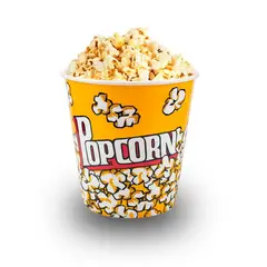 GENERICO - BALDE POPCORN 16CM - SET DE 3 - AMARILLO
