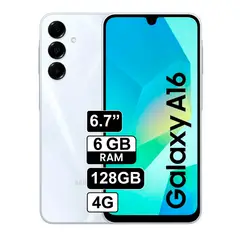 SAMSUNG - Celular Galaxy A16 6GB RAM 128GB Blanco