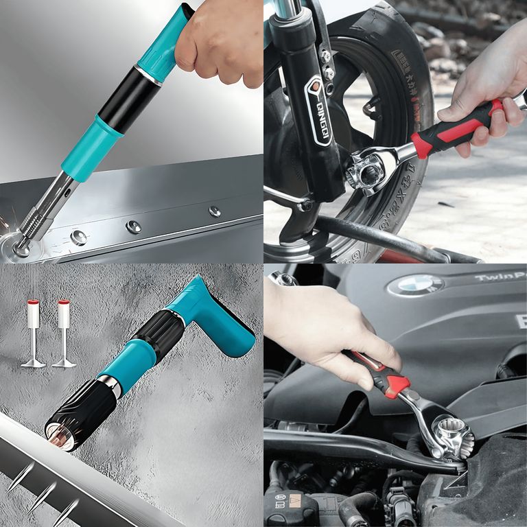 Combo Potente: Pistola Clavos + Llave 48 en 1 Multifuncional