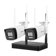 HIKVISION - NKS424W0H Kit Inalámbrico 4 Megapíxel NVS 4ch 2 Camaras Bala para Exterior con Lente 2