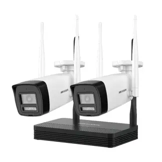 HIKVISION - NKS424W0H Kit Inalámbrico 4 Megapíxel NVS 4ch 2 Camaras Bala para Exterior con Lente 2