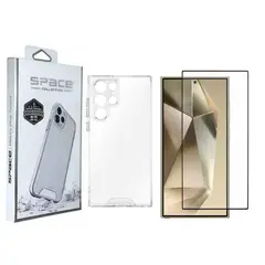 SPACE - CASE TRASPARENTE SAMSUNG S25 ULTRA + MICA LEE HUELLA