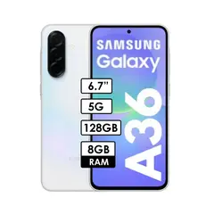 SAMSUNG - Celular Galaxy A36 5G 8GB RAM 128GB Blanco