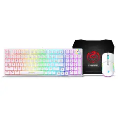 CYBERTEL - KIT GAMER STRIKER WHITE CBX GT1802W 3 EN 1