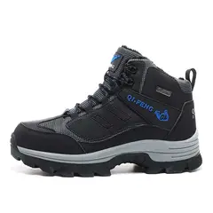 SHANDIAN - Zapatillas de Trekking para hombres Negro