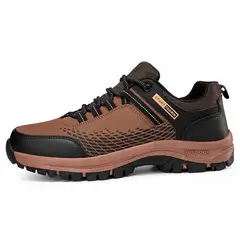 SHANDIAN - Zapatillas de Trekking para hombres Negro