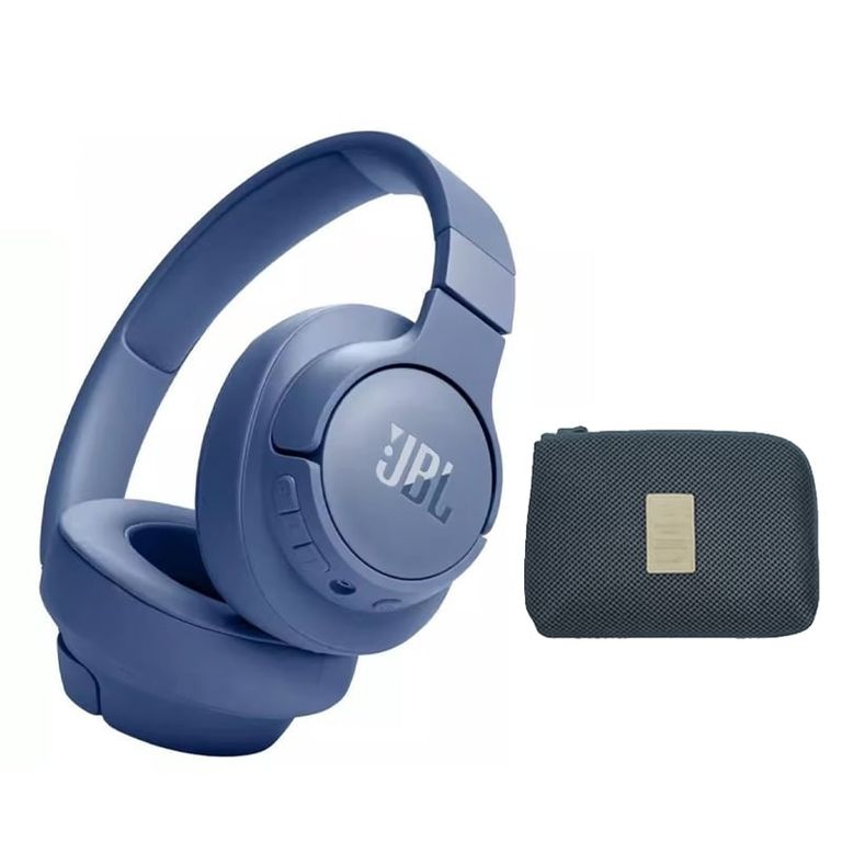 Audífonos Bluetooth Tune 720BT Azul y Estuche