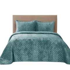 SALA FABULOSA - Edredón Aura + 2 Fundas de Almohada - Cobalto