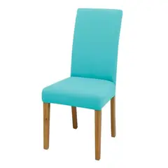 SALA FABULOSA - Funda de silla en lycra color entero 8 piezas - Turquesa