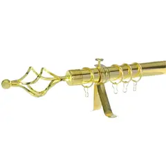 SALA FABULOSA - Tubo graduable de cortina extendible de 1.60 a 3 mts - Oro claro