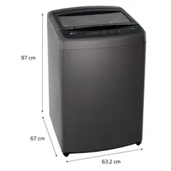 LG - Lavadora 19kg carga superior con TurboDru Negro WT19BVTB