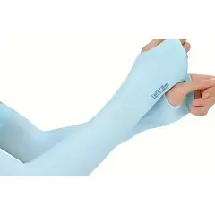 GENERICO - Manga de Brazo Celeste con Protección UV