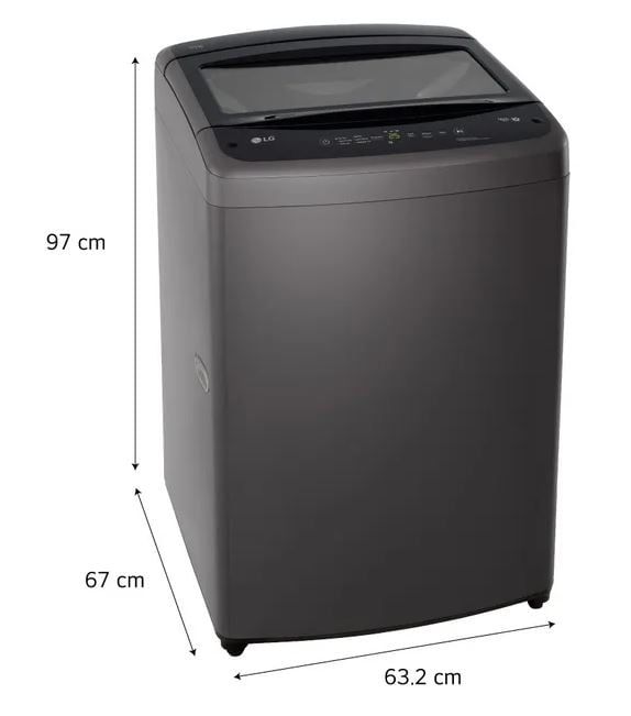Lavadora 19kg carga superior con TurboDru Negro