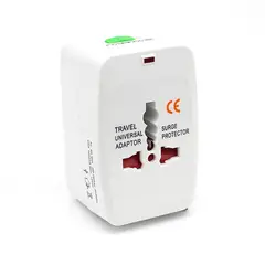 GENERICO - Enchufe Adaptador Eléctrico Viajero Universal 250V 6A