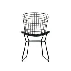 OFIDEAS - Silla De Comedor Diseño Bertoia Cojin Negro