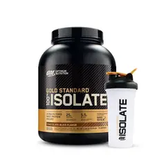 OPTIMUN NUTRITION - Proteína Gold Standard 100% Isolate 5lb - Optimum Nutrition - Chocolate Bliss Shaker Gratis
