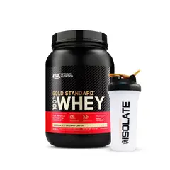 OPTIMUN NUTRITION - Proteína Gold Standard Whey 2lb - Optimum Nutrition - Vainilla Ice Cream Shaker Gratis