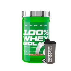 SCITEC NUTRITION - Proteína 100% Whey Isolate 680gr - - Chocolate Shaker Gratis