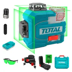 TOTAL TOOLS - Nivel laser 12 líneas + accesorios Total