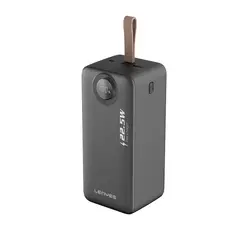 LENYES - Cargador Portátil PX587 Negro 50000mAh con Cables Integrados