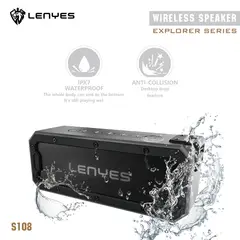 LENYES - Parlante Bluetooth S108 Negro Todo Terreno 40W IPX7 5200mAh