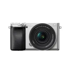 SONY - Cámara Alpha ILCE-6400K Mirrorless con Lente 16-50mm II Silver
