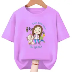 GENERICO - Polo Algodon Rana Lara Campos Peluche Celeste - Talla desde 4 hasta XL