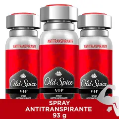 OLD SPICE - Pack x3 Spray Antitranspirante Vip 150ml