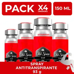 OLD SPICE - PackX4 Spray Antitranspirante VIP 150ml