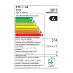 BORD - Refrigeradora 207LT Frost RE207FS-M Silver