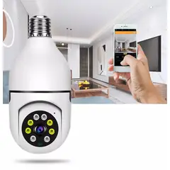 GENERICO - FOCO CÁMARA SEGURIDAD SMART ESPÍA VIGILANCIA ALTAVOZ WIFI