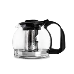 GENERICO - TETERA CAFETERA VIDRIO TEMPLADO CON FILTRADOR ACERO