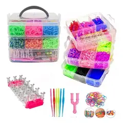 GENERICO - Kit de Ligas para Pulseras Caja 3 Pisos