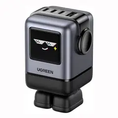 UGREEN - Cargador 100W USB-C Robot 4-Puertos GaN Fast Charge