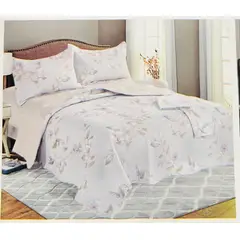 MINGDA - Set de Cubrecama QUEEN + Sabanas + Fundas 100% Algodón