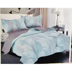 MINGDA - Set de Cubrecama QUEEN + Sabanas + Fundas 100% Algodón