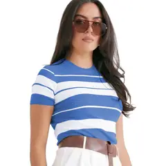 GENERICO - Polo Mujer Hilo New Ecoshoping 359G-17 Color Celeste